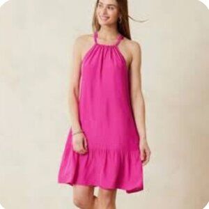 NWT Tommy Bahama Calypso Crepe Tier Short Dress Cover Up - Pink Maui
